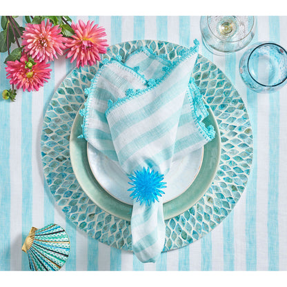 Marquis Placemat Seafoam - Set of 4 by Kim Seybert Additional Image-1