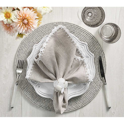 Driftwood Placemat in Gray, Set of 4 by Kim Seybert Additional Image - 1