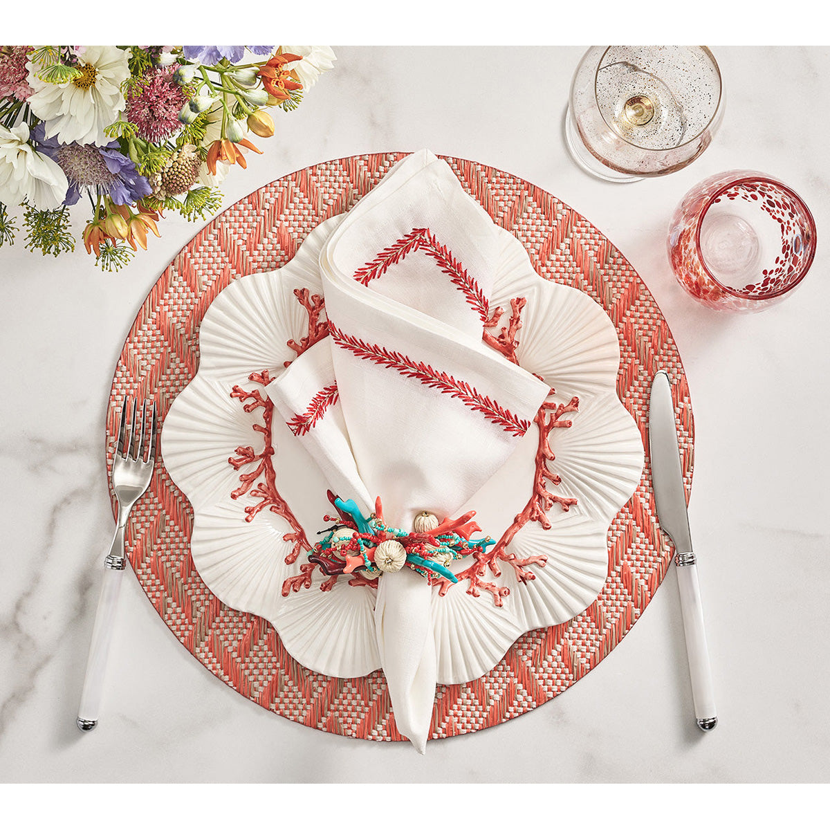 Basketweave Placemat - Set of 4 by Kim Seybert Additional Image-23