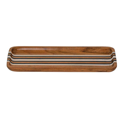 Stonewood Stripe Rectangle Tray by Juliska Additional Image-1