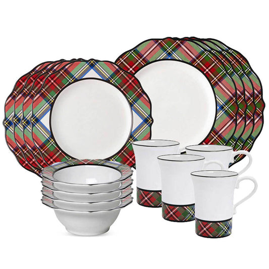 Stewart Tartan 16pc Setting by Juliska