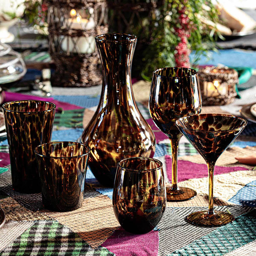 Puro Stemless Wine Glass Tortoiseshell by Juliska Additional Image-1