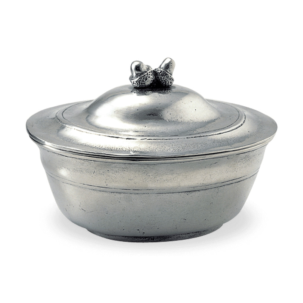 Acorn Lidded Bowl by Match Pewter