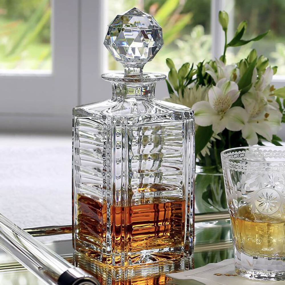 Adele Square Decanter by William Yeoward Crystal Additional Image - 3