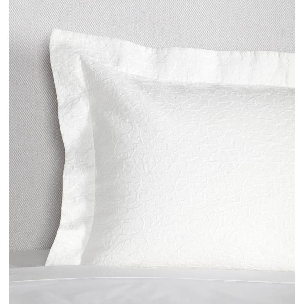 Adelli White 21" x 26" Standard Sham by SFERRA Additional Image - 4