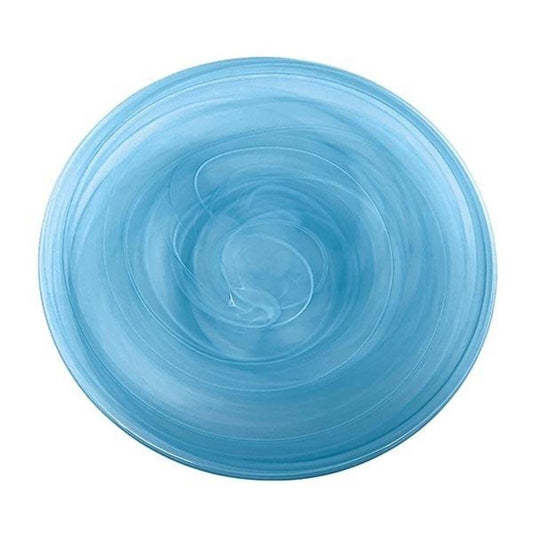 Alabaster Aqua Large Platter by Mariposa