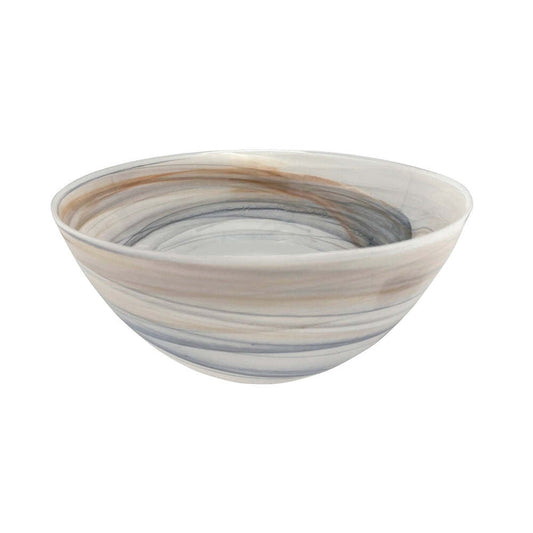 Alabaster Marbled Medium Bowl by Mariposa