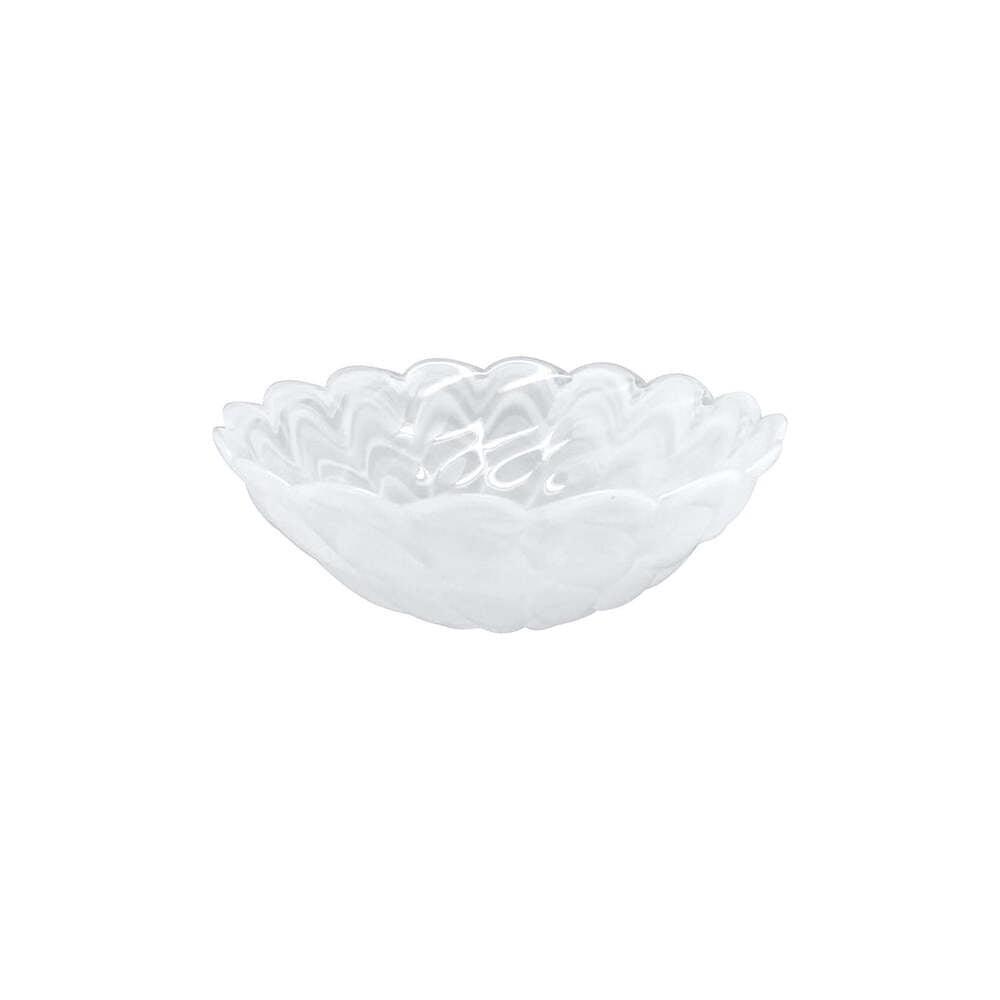 Alabaster White Small Scallop Rim Bowl Set Of 4 by Mariposa