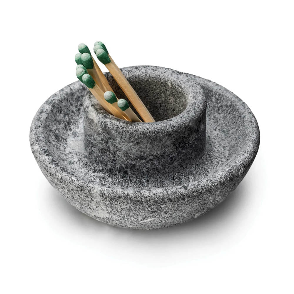 Alpine Soapstone Matchstick Holder by Simon Pearce