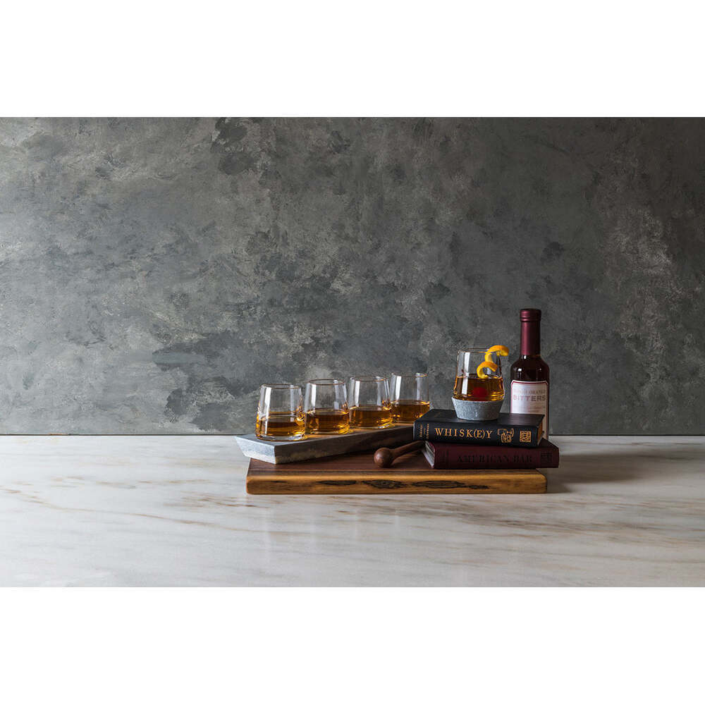 Alpine Whiskey, Set of 4, with Soapstone Base by Simon Pearce Additional Image-3