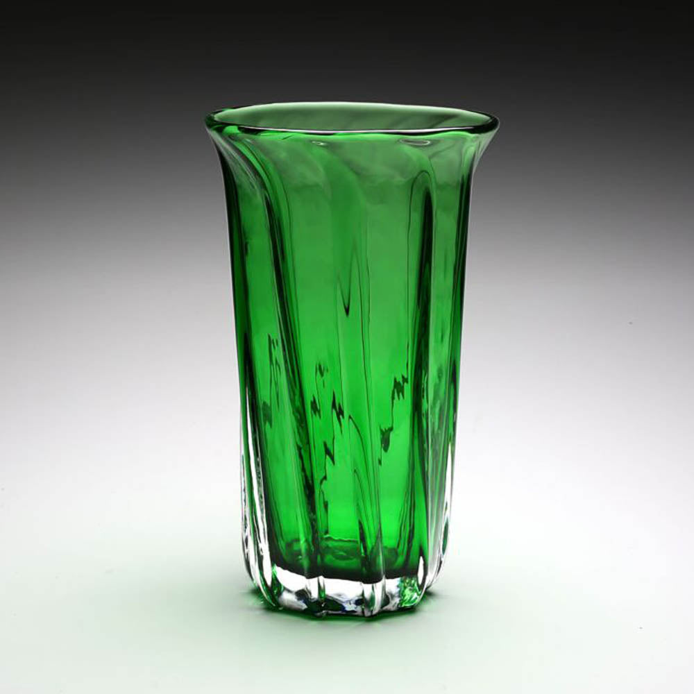 Amalfi Vase 12" / 30cm Green by William Yeoward Additional Image - 1