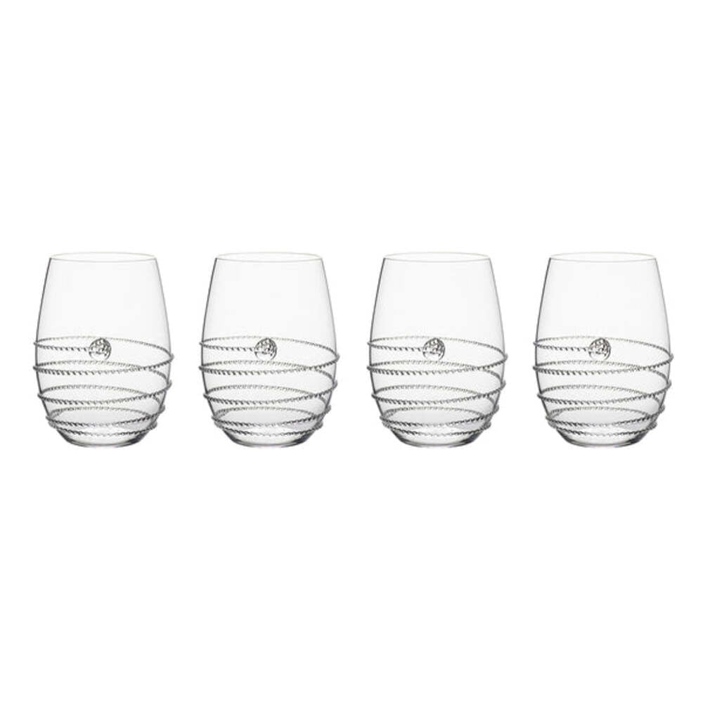 Amalia Stemless White Wine Glass - Set of 4 by Juliska