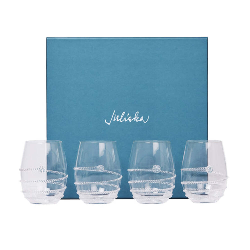 Amalia Stemless White Wine Glass - Set of 4 by Juliska Additional Image-1