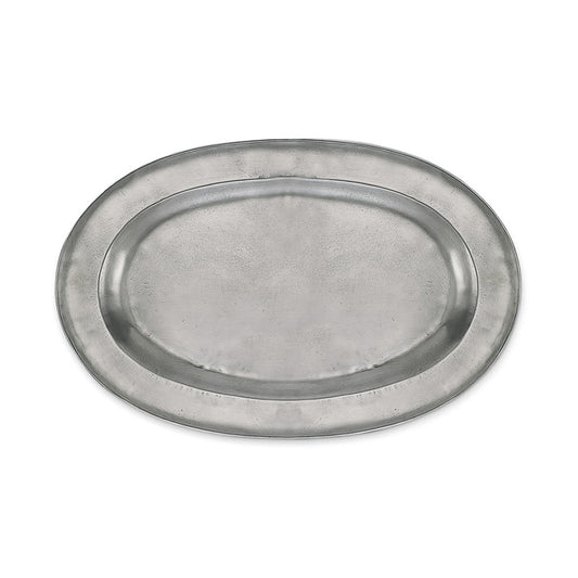 Antique Oval Platter by Match Pewter