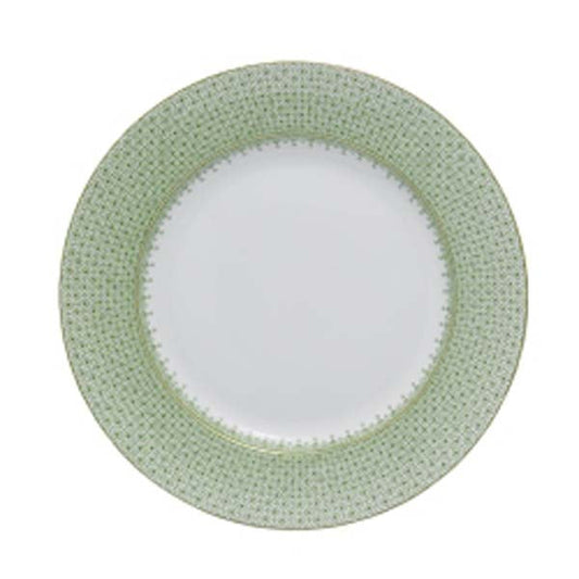 Apple Green Lace Dessert Plate by Mottahedeh