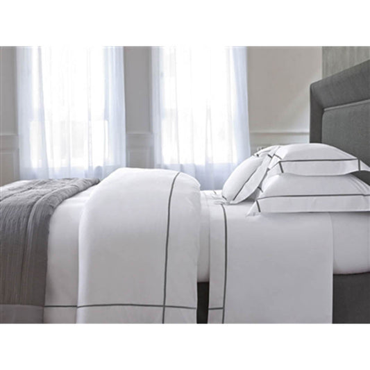 Athena Luxury White Standard Pillowcase by Yves Delorme