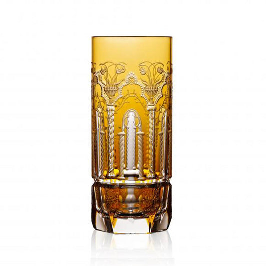 Athens Amber Highball by Varga Crystal