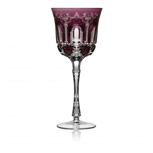 Athens Amethyst Water Glass by Varga Crystal