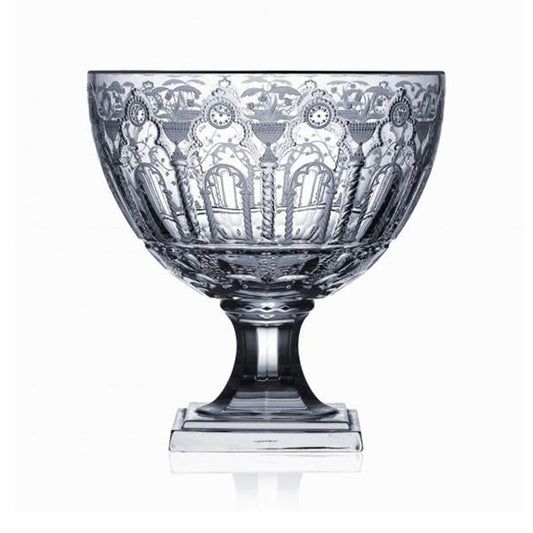 Athens Clear Footed Bowl - 11" by Varga Crystal