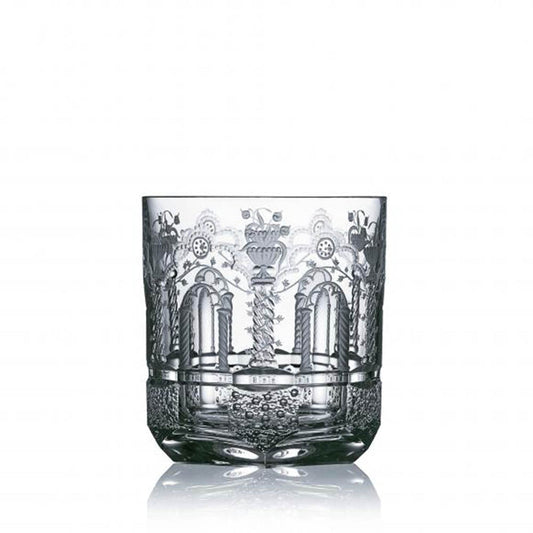 Athens Clear Old Fashioned Glass by Varga Crystal