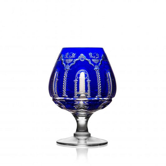 Athens Cobalt Brandy Glass by Varga Crystal