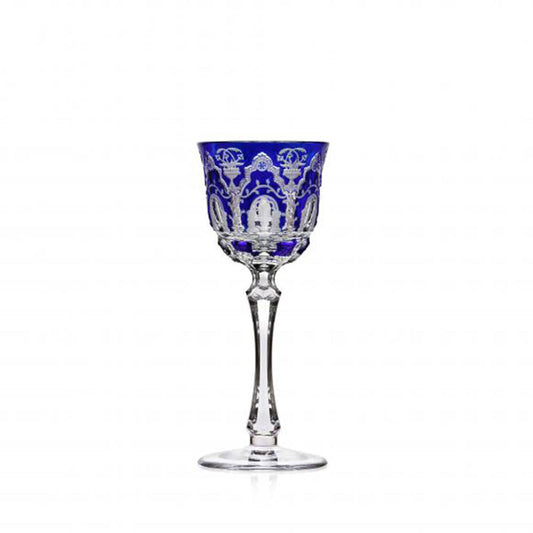 Athens Cobalt Cordial Glass by Varga Crystal