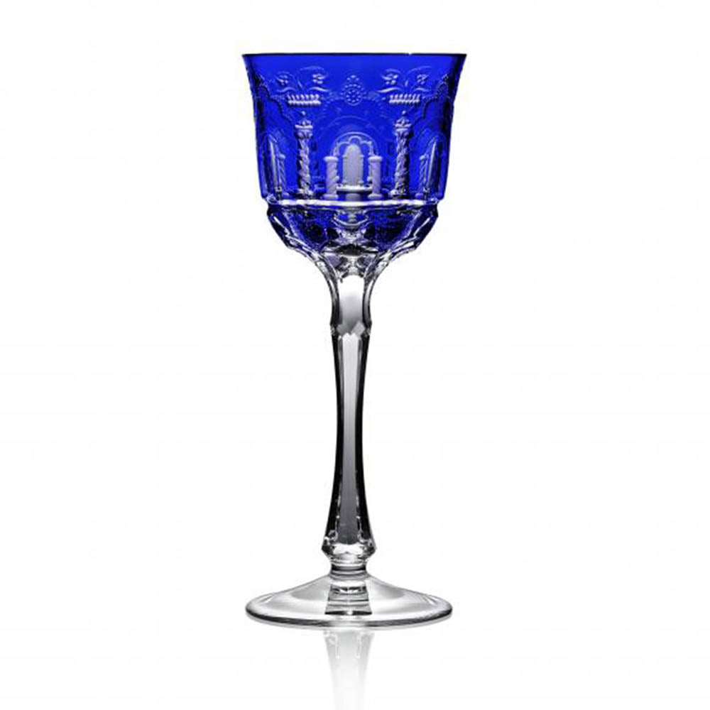 Athens Cobalt Wine Hock by Varga Crystal