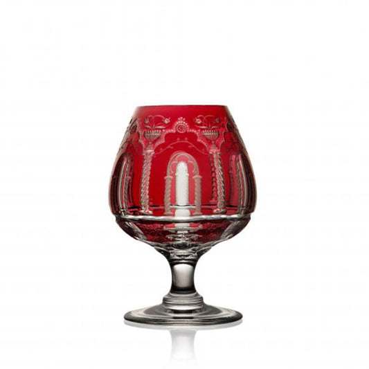 Athens Raspberry Brandy Glass by Varga Crystal