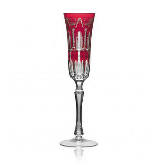 Athens Raspberry Flute by Varga Crystal