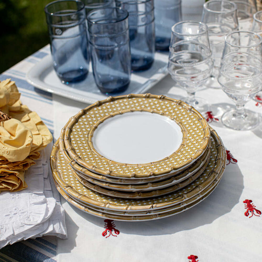 Bamboo Caning Melamine Dessert/Salad Plate - Natural by Juliska Additional Image-3