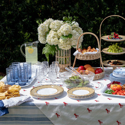 Bamboo Caning Melamine Dessert/Salad Plate - Natural by Juliska Additional Image-5