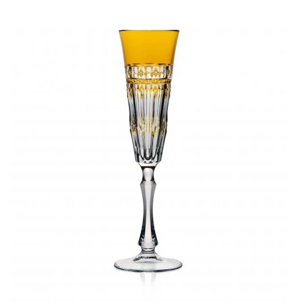 Barcelona Amber Flute by Varga Crystal