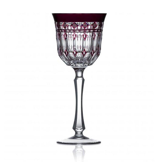 Barcelona Amethyst Water Glass by Varga Crystal