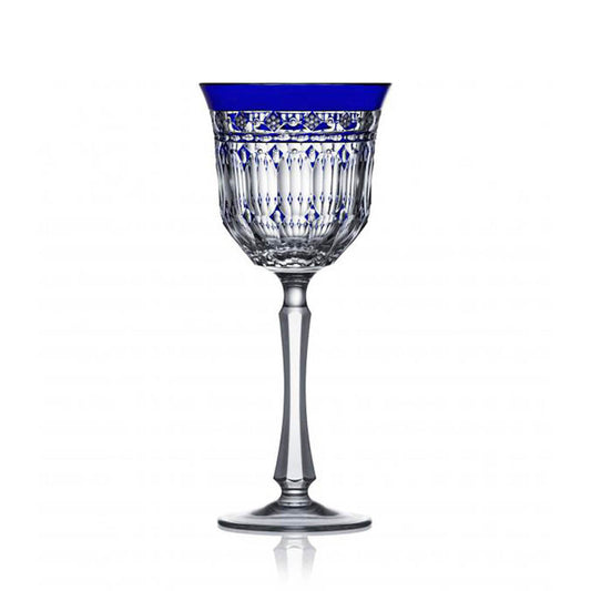 Barcelona Cobalt Water Glass by Varga Crystal