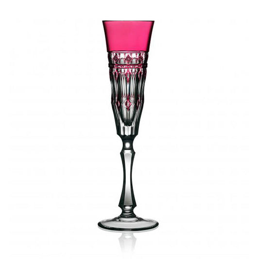 Barcelona Raspberry Flute by Varga Crystal