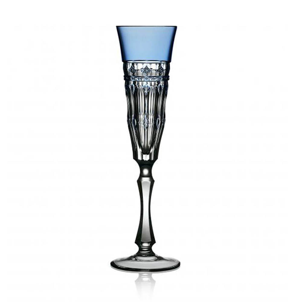 Barcelona Sky Blue Flute by Varga Crystal