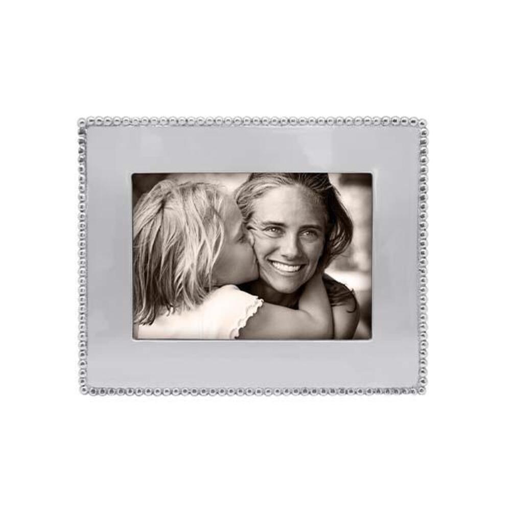 Beaded 5X7 Engravable Frame by Mariposa Additional Image-2