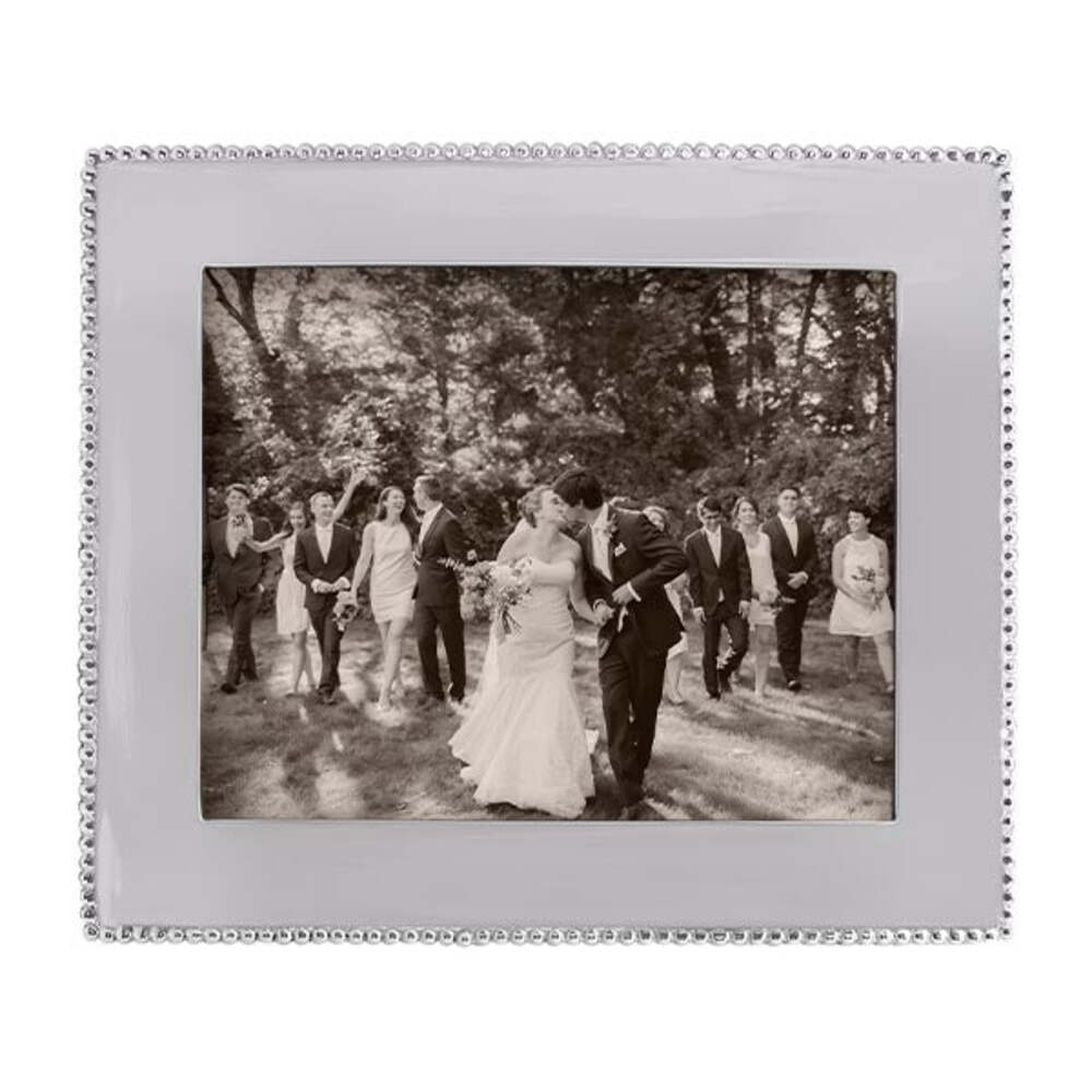 Beaded 8X10 Engravable Frame by Mariposa Additional Image-2