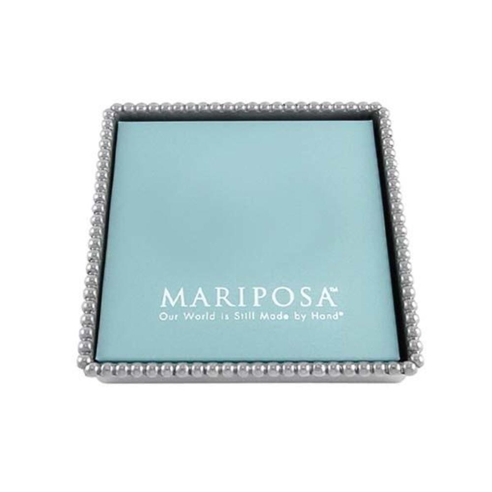 Beaded Cocktail Napkin Box With Insert by Mariposa