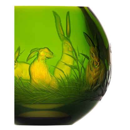 Beauty Vase With Rabbits Engraving, 13 cm by Moser Additional image - 3