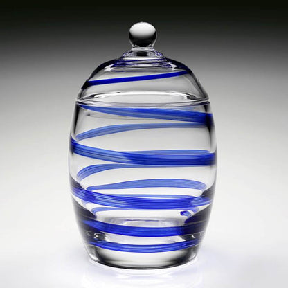 Bella Blue Cookie Jar by William Yeoward Crystal Additional Image - 1