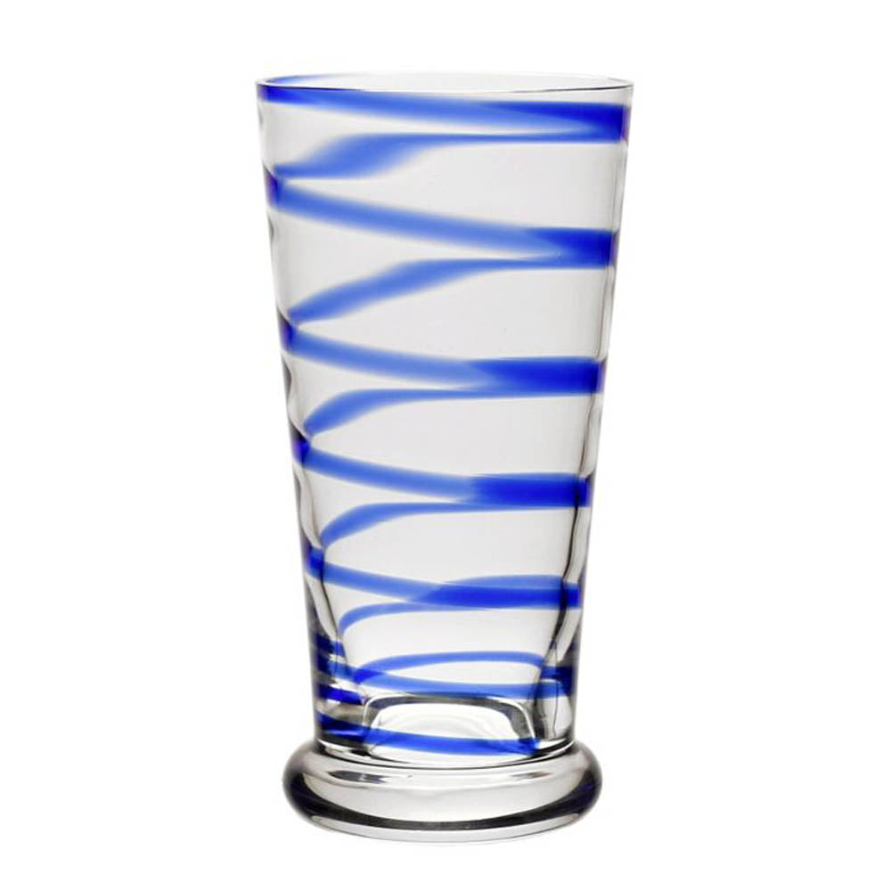 Bella Blue Highball Tumbler by William Yeoward Crystal