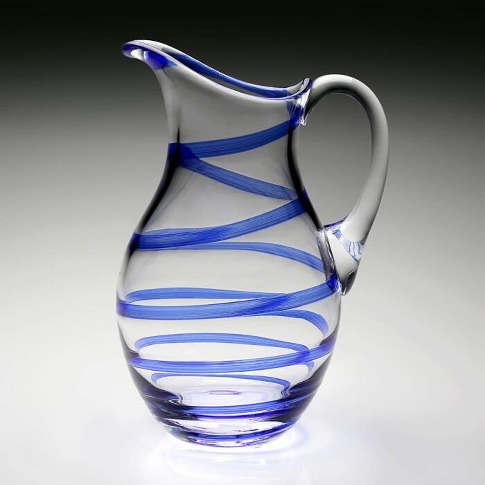 Bella Blue Pitcher by William Yeoward Crystal Additional Image - 1