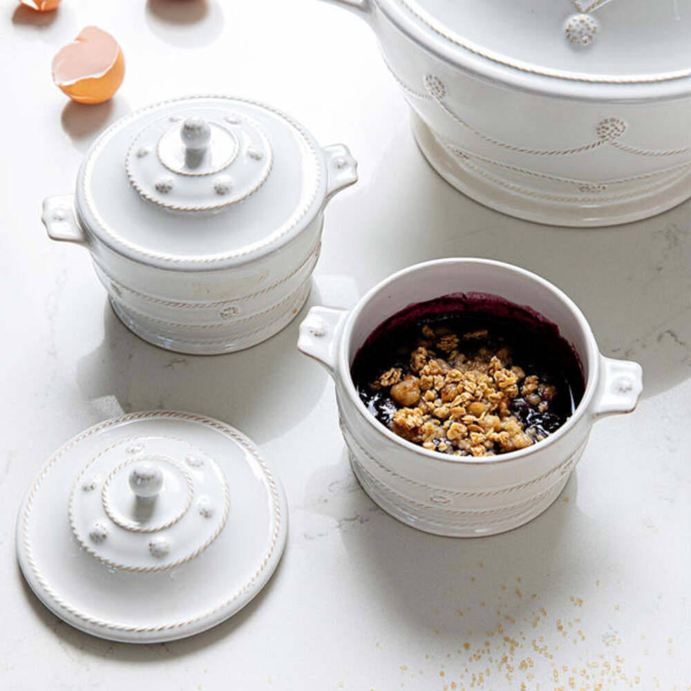 Berry & Thread Mini Cocotte with Lid - Whitewash by Juliska Additional Image-5