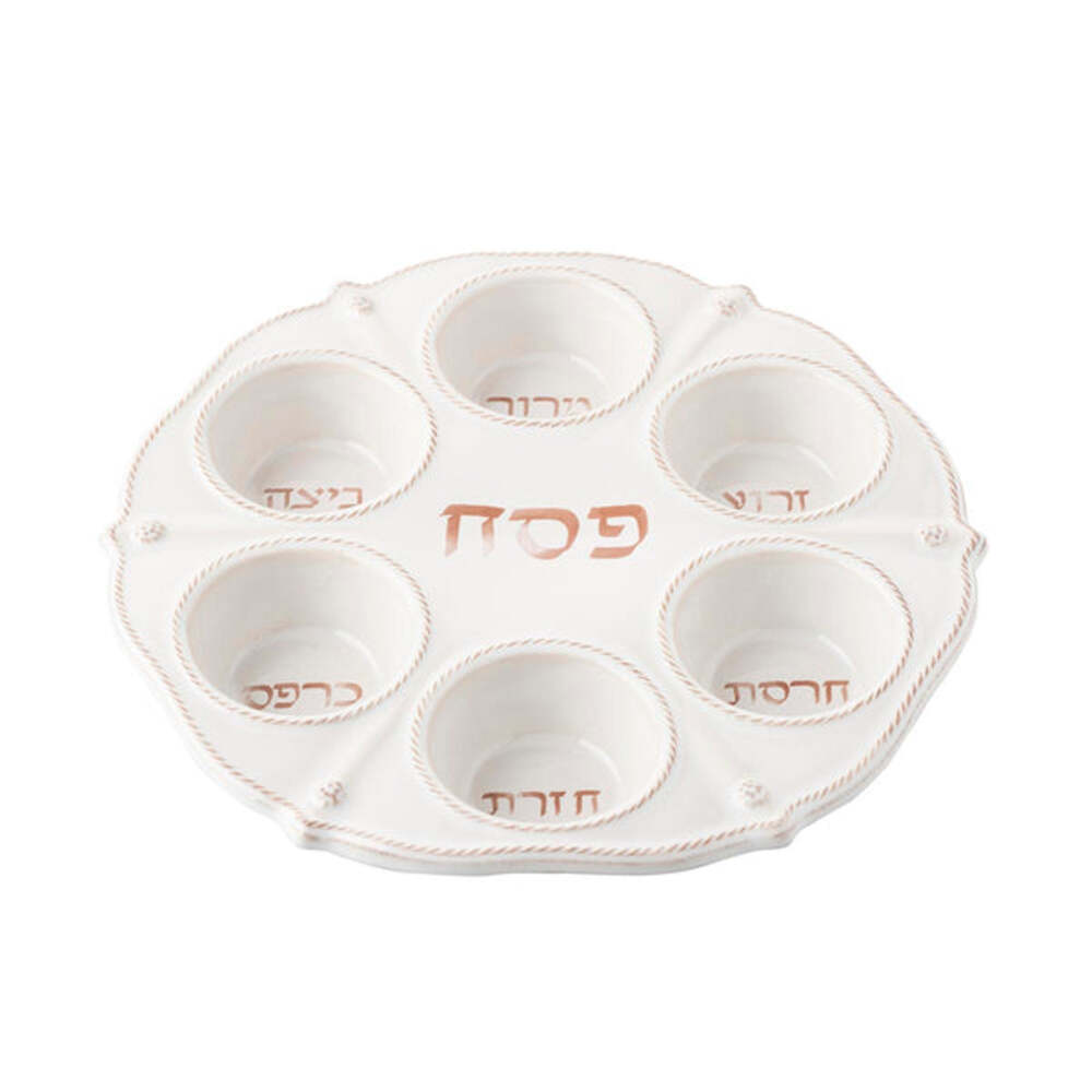 Berry & Thread Seder Plate - Whitewash by Juliska Additional Image-1