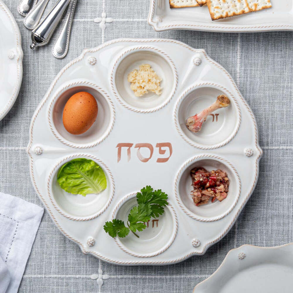 Berry & Thread Seder Plate - Whitewash by Juliska Additional Image-2