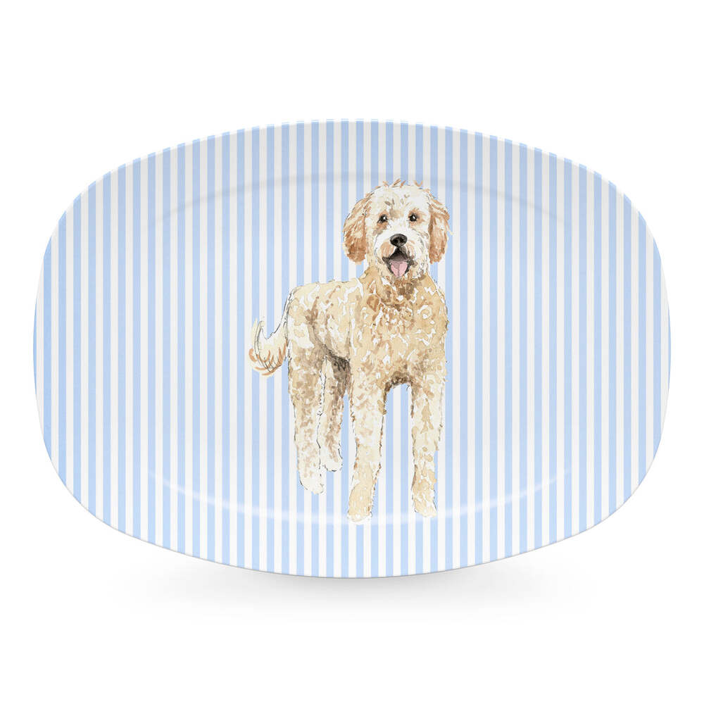 Best Friends Goldendoodle Platter by Mariposa