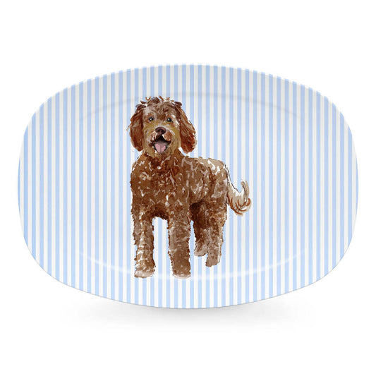 Best Friends Labradoodle Platter by Mariposa