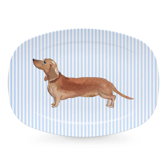 Best Friends Tan Dachshund Platter by Mariposa