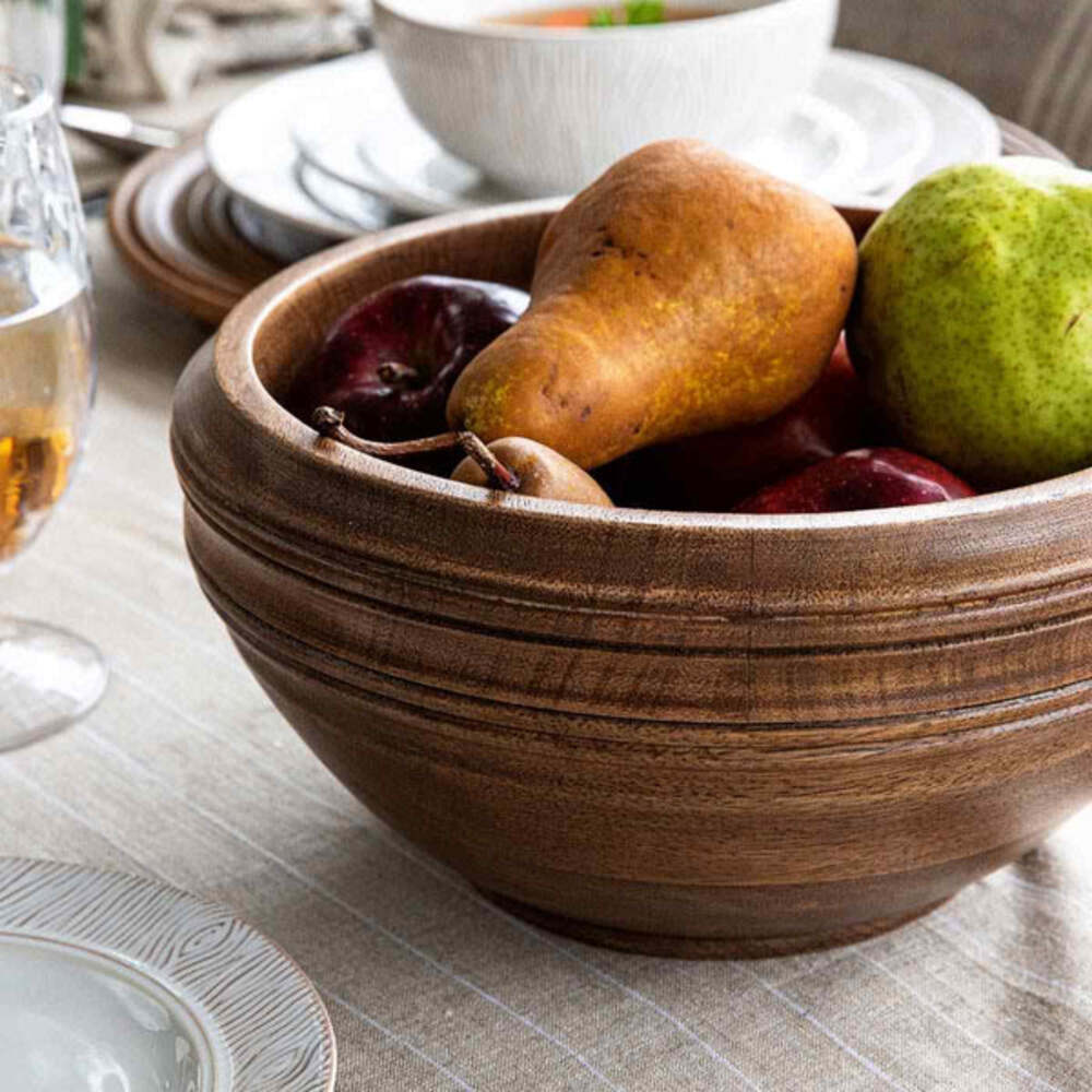 Bilbao Wood 12" Serving Bowl by Juliska Additional Image-3